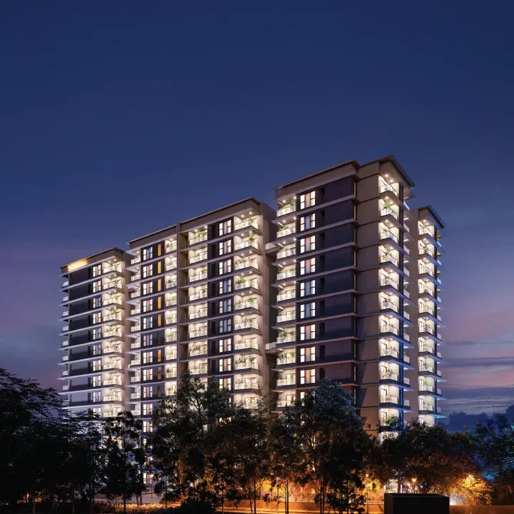 Home Elevation - Night View