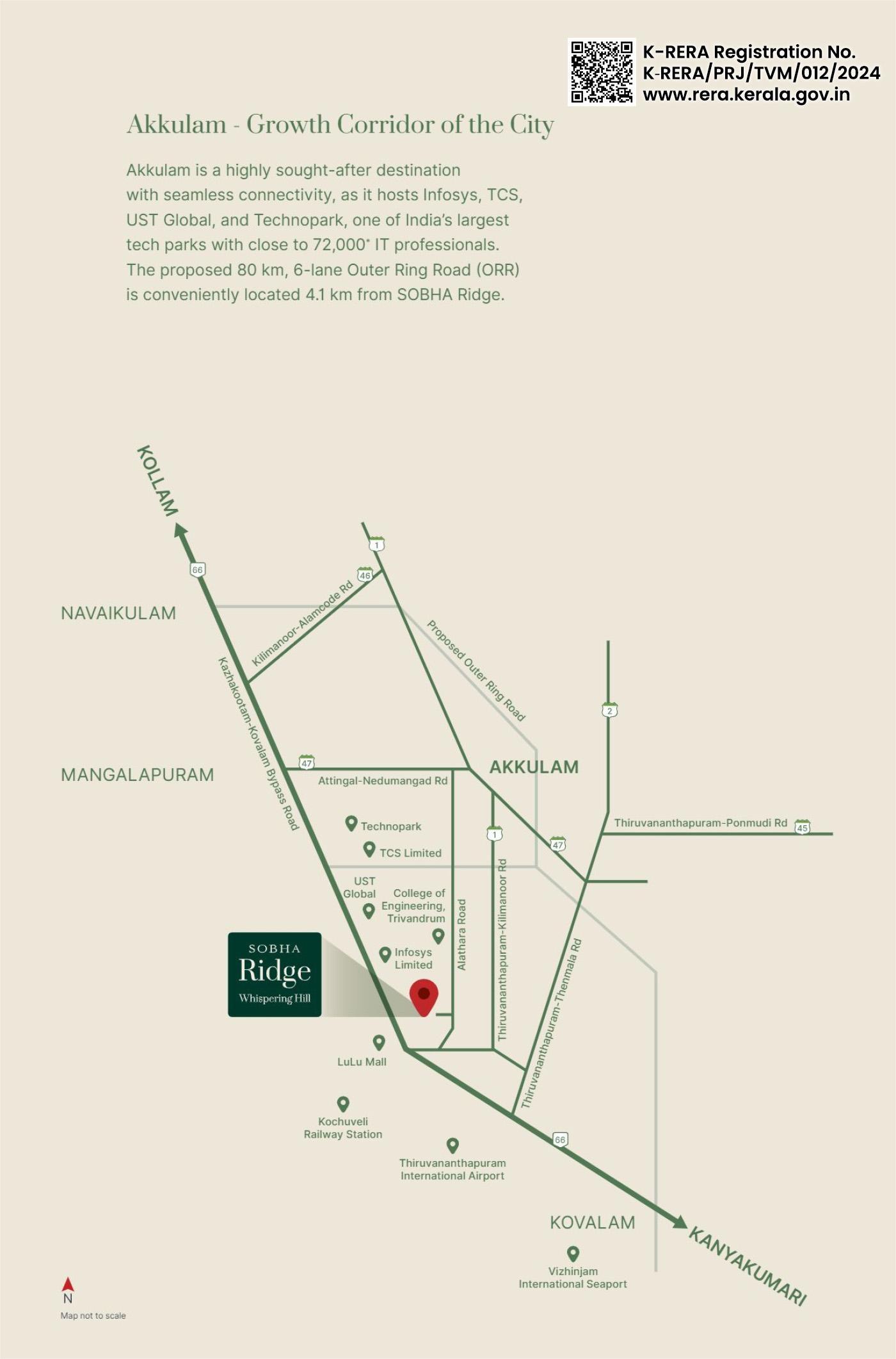 Sobha Ridge Location Map